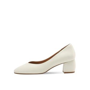 Rosa Bianca Женские туфли на массивном каблуке 5,2 см с кремовой стелькой из овчины, цвет Ecru Sheepskin Insole