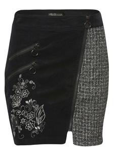 Мини юбка KOROSHI, Grey/Black