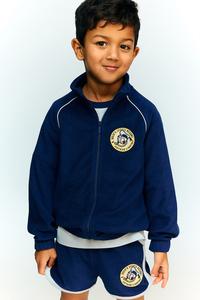 Спортивная куртка из махровой ткани с вышитой деталью H&M, мультиколор