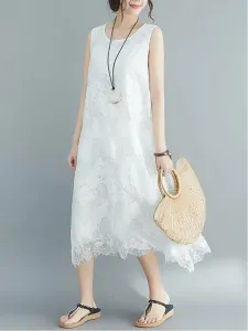 Женское кружевное макси-платье Doux Belle, цвет White