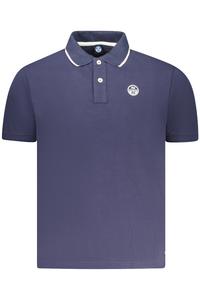 Мужское поло North Sails с коротким рукавом хлопковое, синий