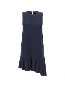 Мини-платье с оборчатым подолом Kaos, синий