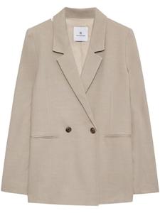 ANINE BING двубортный блейзер Diana, нейтральный цвет
