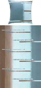 Постельное белье , сине-коричневое, 1x 155x220 см + 1x 80x80 см Erwin Müller