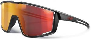 Солнцезащитные очки Julbo Fury Performance для мужчин и женщин с полной вентиляцией, панорамным обзором для активных видов спорта - 100% защита от УФ-излучения, Black / Red Frame - Smoke W/ Multilayer Rose Mirror Lens (Spectron 3)