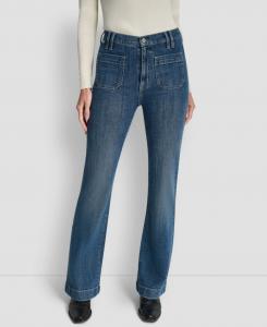 Женские джинсы с высокой посадкой и свободным кроем DKNY Jeans, Hylan Blue