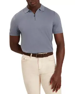 Рубашка-Поло Givrans с застежкой-молнией до середины груди Ted Baker, синий