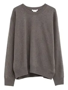 Свитер с круглым вырезом The Row, коричневый