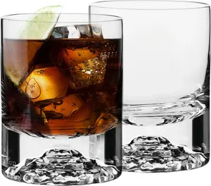 Стаканы для виски KROSNO Perfect Serve Iceberg, набор из 2 штук, 300 мл, ручная работа Krosno Glass