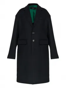 Пальто из смесовой шерсти на пуговицах DSQUARED2, черный
