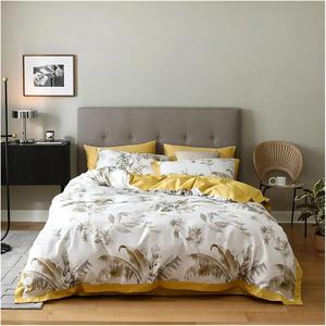 Generic Комплект постельного белья Yellow Leaf египетский хлопок