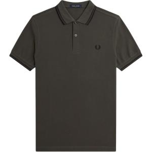 Поло с вышитым логотипом FRED PERRY, зеленый