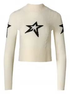 Декорированный свитер фактурной вязки Perfect Moment, белый