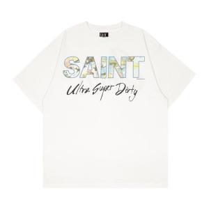 Футболка SAINT Mxxxxxx Short-Sleeve Super Dirty Tee 'White', белый