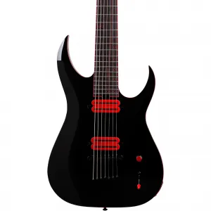 Электрогитара Schecter Guitar Research Sunset-7 Red Dawn, глянцевый черный
