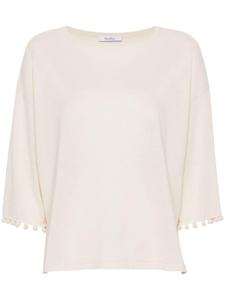 Max Mara джемпер из хлопка Neottia с подвеской, нейтральный цвет