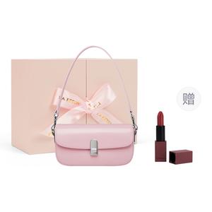 Сумка через плечо из коровьей кожи LA FESTIN Бежево-белый/Черный рыцарь/Энергичный розовый/Беззаботный зеленый/Джинсовый синий, Беззаботный зеленый