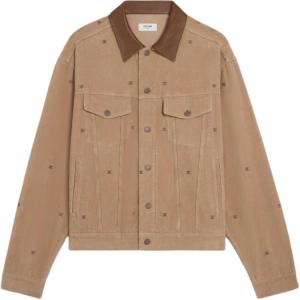 Куртки и пальто FW25 для мужчин Celine, washed коричневый