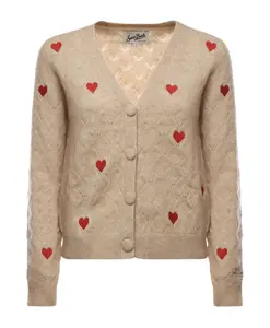 Кардиган из альпаки Dianne Diamonds Mc2 Saint Barth, бежевый