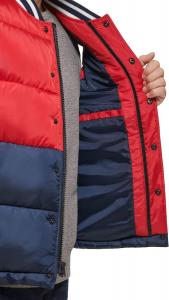 Мужская университетская куртка-пуховик Levi's, Red/Navy Vest