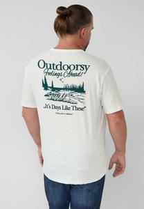 Футболка s.Oliver Print T-shirt, Weiß/White