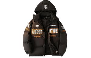 Пуховик унисекс Kawasaki, черный