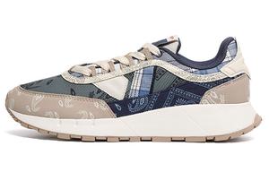 Кроссовки мужские низкие зеленые/бежевые/синие Xtep