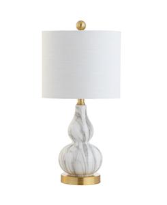 Миниатюрная стеклянная светодиодная настольная лампа Anya Jonathan Y, цвет clchrome