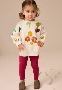 Толстовка Next SET, Cream Vegetable Characters/Beige