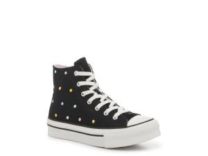 Кроссовки Converse Chuck Taylor All Star Lift High-Top Sneaker - Kids', Navy/Multicolor Polka Dot