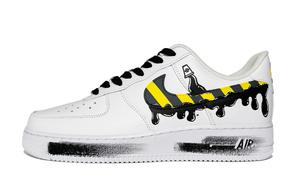 Air Force 1 No Access Coverage Abrasion Resistant Low top Skateboard Shoes мужские белый Nike, черный