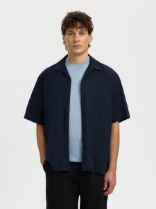SELECTED Рубашка на пуговицах комфортного кроя 'SLHClay' в цвете Navy