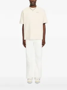 Футболка с короткими рукавами Half Arrow OFF-WHITE, бежевый