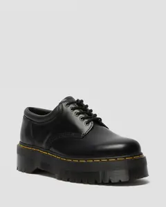 Dr. Martens 8053 Повседневная кожаная обувь на платформе, цвет Black — Polished Smooth