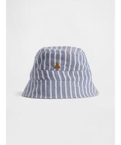 (K) Панама из хлопчатобумажной марли в полоску (детская)