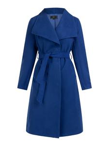 Женское пальто королевского синего цвета faina