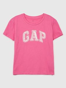 Детская футболка с логотипом Gap, розовый