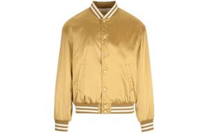 Приталенная куртка на пуговицах с длинными рукавами CELINE, желтая