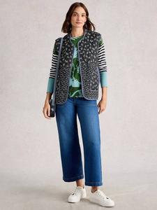 Реверсивный жилет Carla из органического хлопка White Stuff