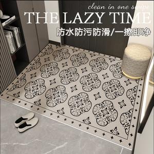 Budis Ковер 120х160 см для прихожей/спальни из ПВХ кожи, водонепроницаемый, нескользящий, можно резать