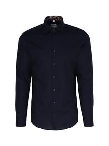 Рубашка Slim Fit на пуговицах SEIDENSTICKER, синий