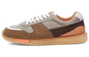 Clarks Низкие повседневные туфли мужские серо-коричневые