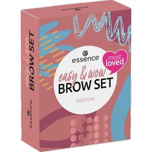 Набор для бровей easy & WOW средний essence, 1 шт.