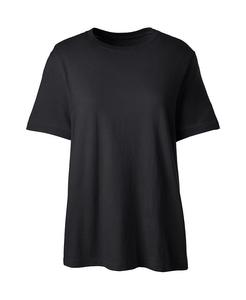 Женская школьная форма с коротким рукавом, женственная футболка Essential Lands' End, черный