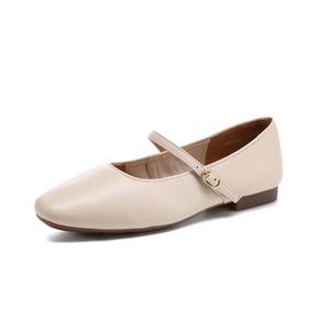 AOKANG Плоские туфли Мэри Джейн для женщин экрю, цвет Ecru