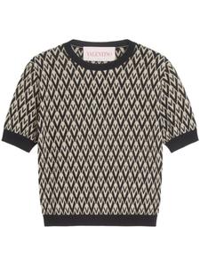 Toute La V топ Valentino Garavani, нейтральный цвет