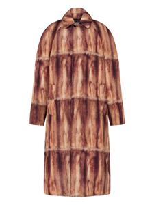 Пальто с абстрактным принтом Moschino, коричневый