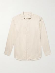 Полосатая хлопковая рубашка KAPTAIN SUNSHINE, бежевый