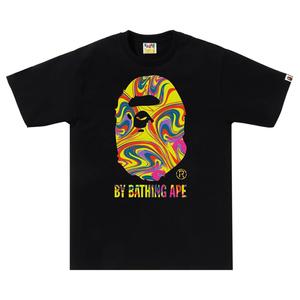 Футболка BAPE Marbling By Bathing Ape, черная