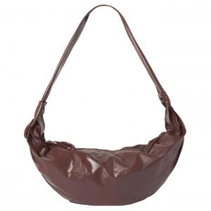 Сумка-круассан из коровьей кожи, поясная сумка, сумка через плечо, кроссбоди Tubas унисекс грецкий орех Lemaire